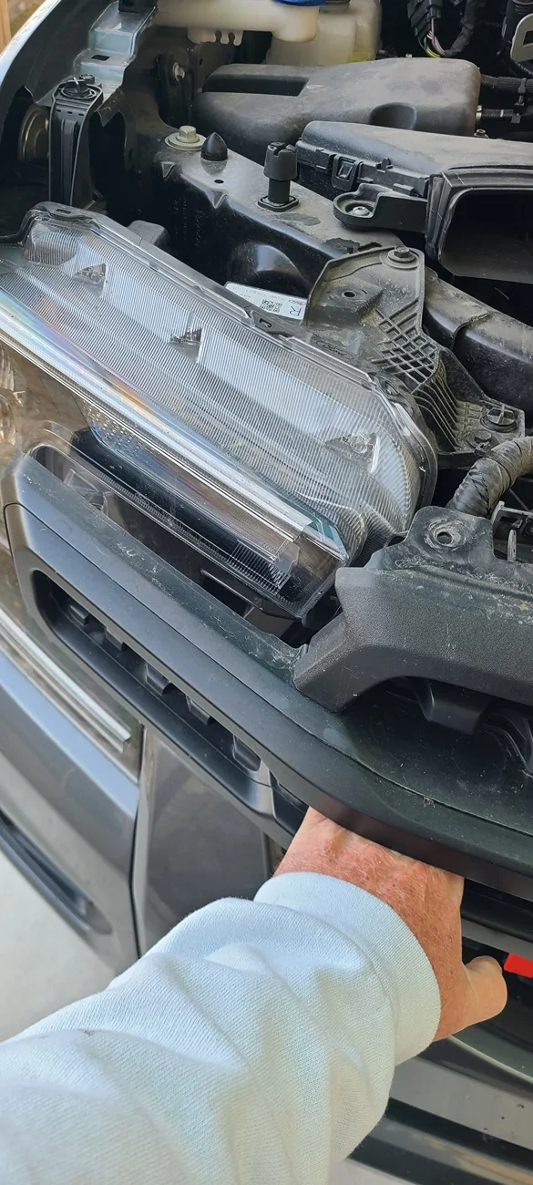 Ford Ranger Ranger Raptor grill on regular Ranger - DIY install with pics 20260204_093808