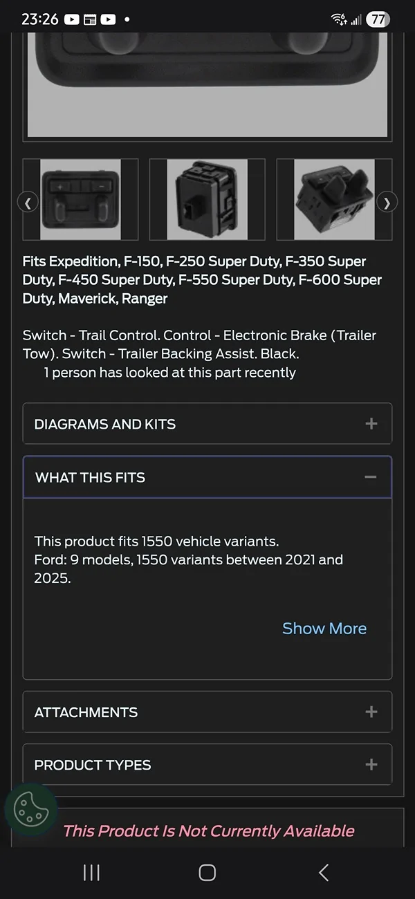 Ford Ranger Dealer says, "can't add brake controller" to trailer tow package Screenshot_20260108_232619_Samsung Internet