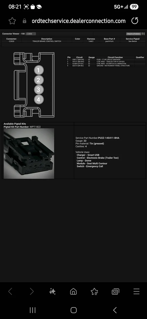 Ford Ranger Dealer says, "can't add brake controller" to trailer tow package Screenshot_20250621_082125_Samsung Internet