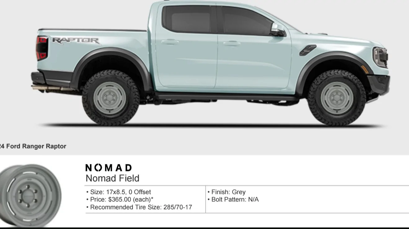 Ford Ranger Nomad Wheels - Any experience here? 1000017820