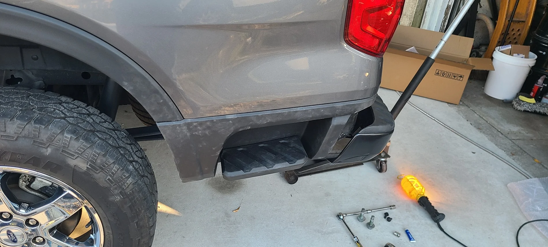 Ford Ranger Installing bed side steps on Ranger XL / XLT - DIY instructions 20260206_170041