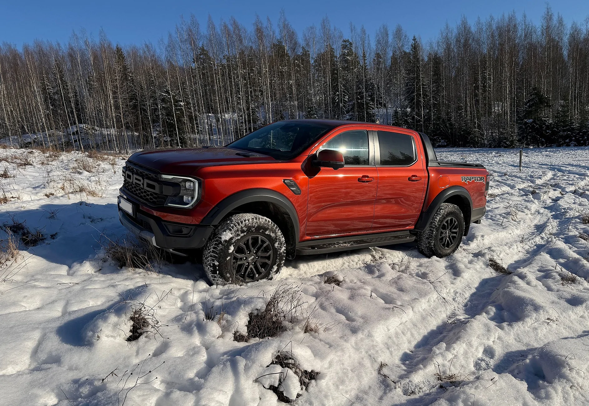 Ford Ranger Playing in the snow Raptor2