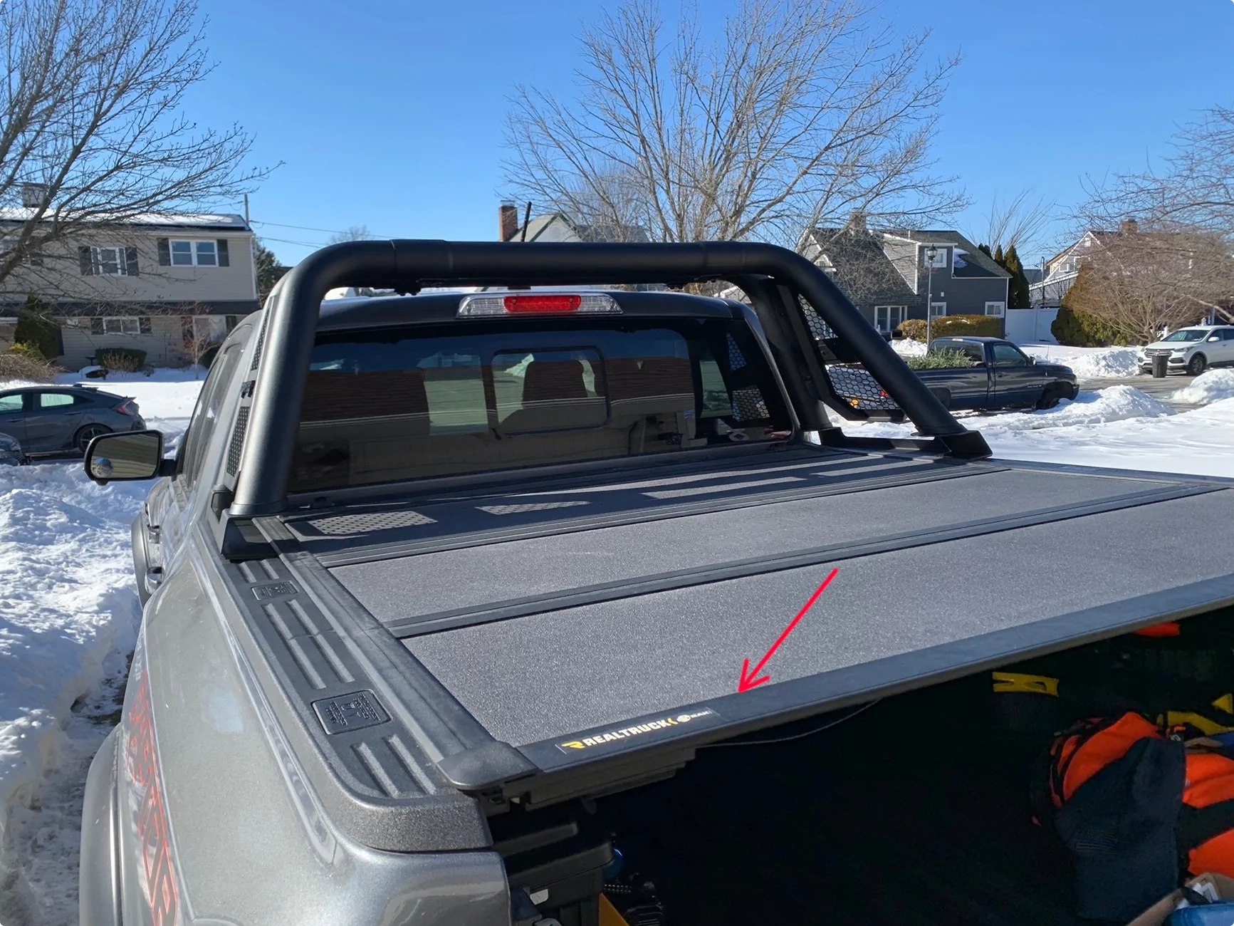 Ford Ranger Tailgate folding step ladder installed 2024 Ranger Raptor IMG_3924