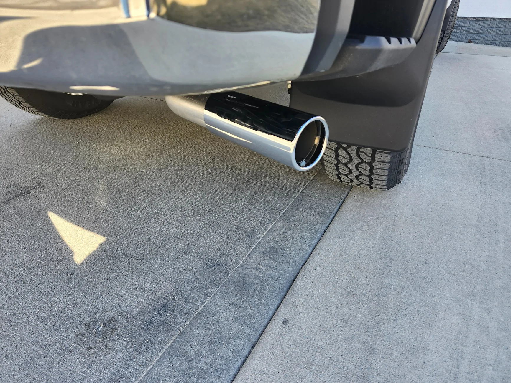 Ford Ranger Chrome Exhaust Tip Installed (on 2.7) 20260211_133531