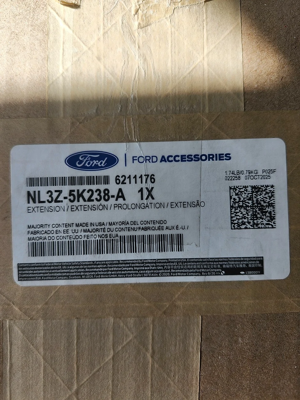 Ford Ranger Chrome Exhaust Tip Installed (on 2.7) 20260211_133959