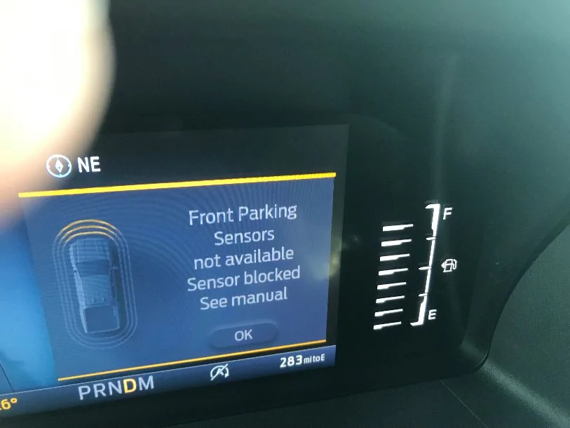 Ford Ranger FRONT PARKING SENSOR NOT WORKING DASH WARNING