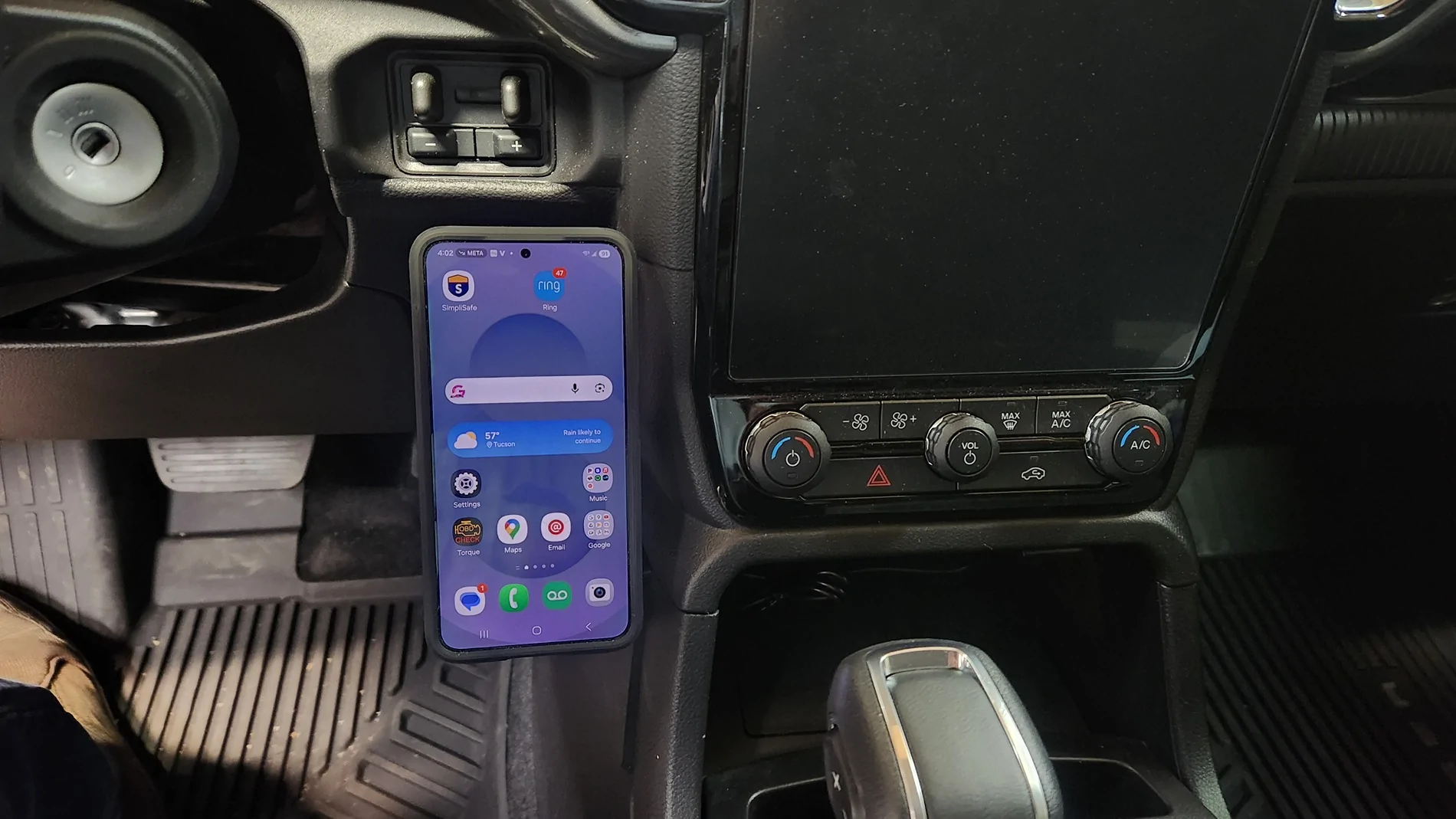 Ford Ranger Console Side phone mount with Qi2 charging 20260213_160220 (1)