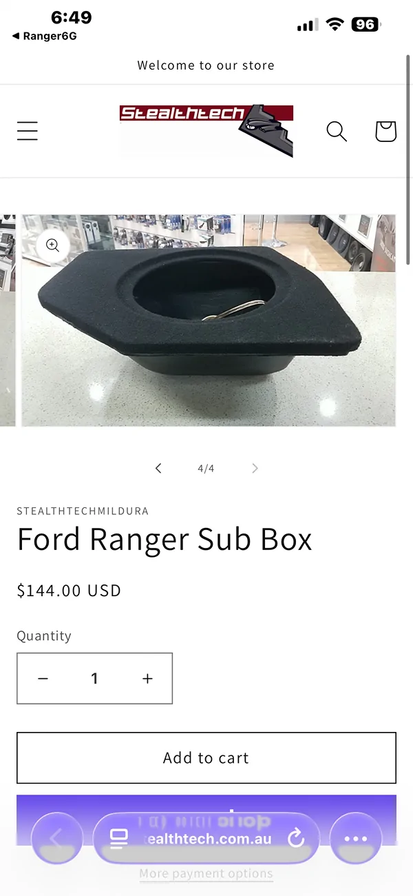Ford Ranger AMPLIFIER - Kicker Key 200.4 IMG_2227