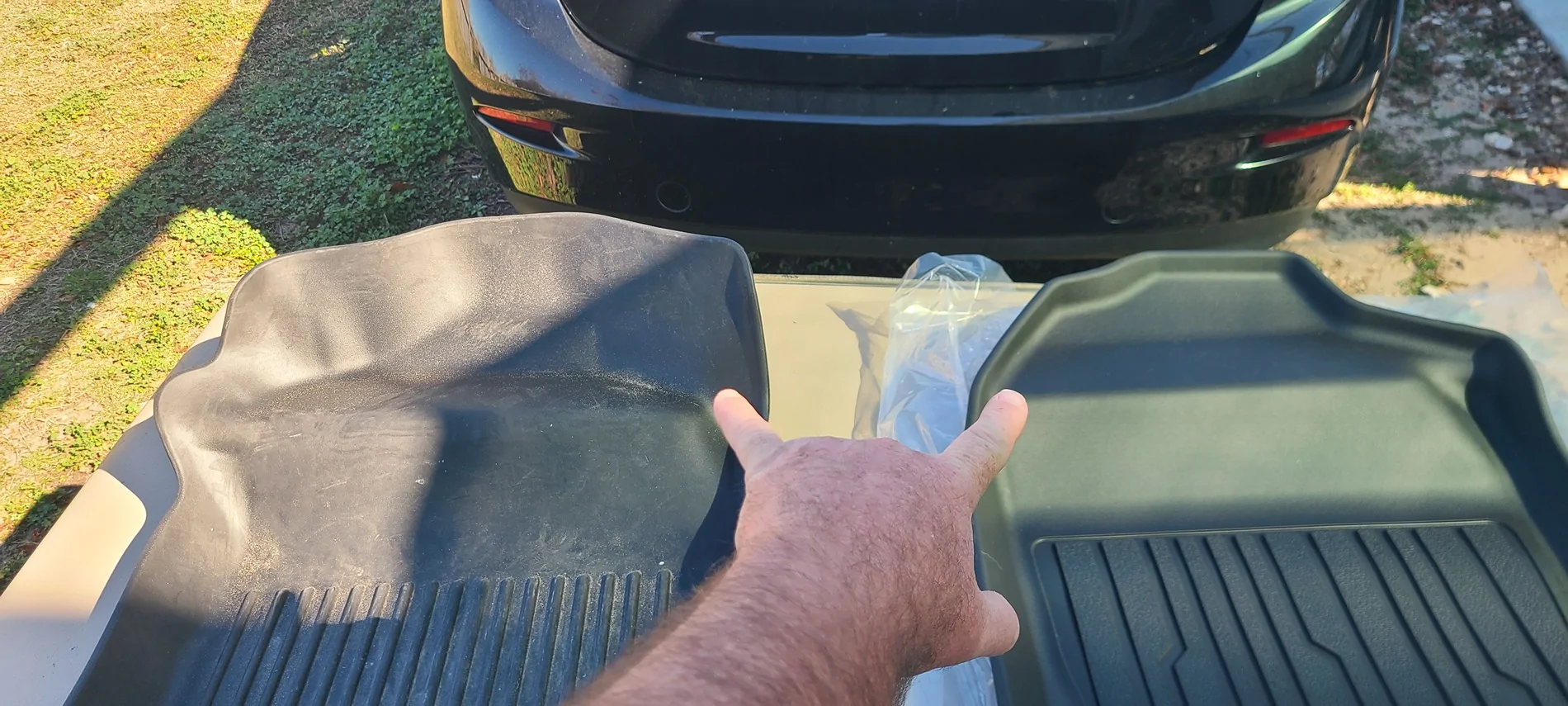 Ford Ranger TripleALiners vs. Husky front & rear floor mats comparison review 20260216_105022