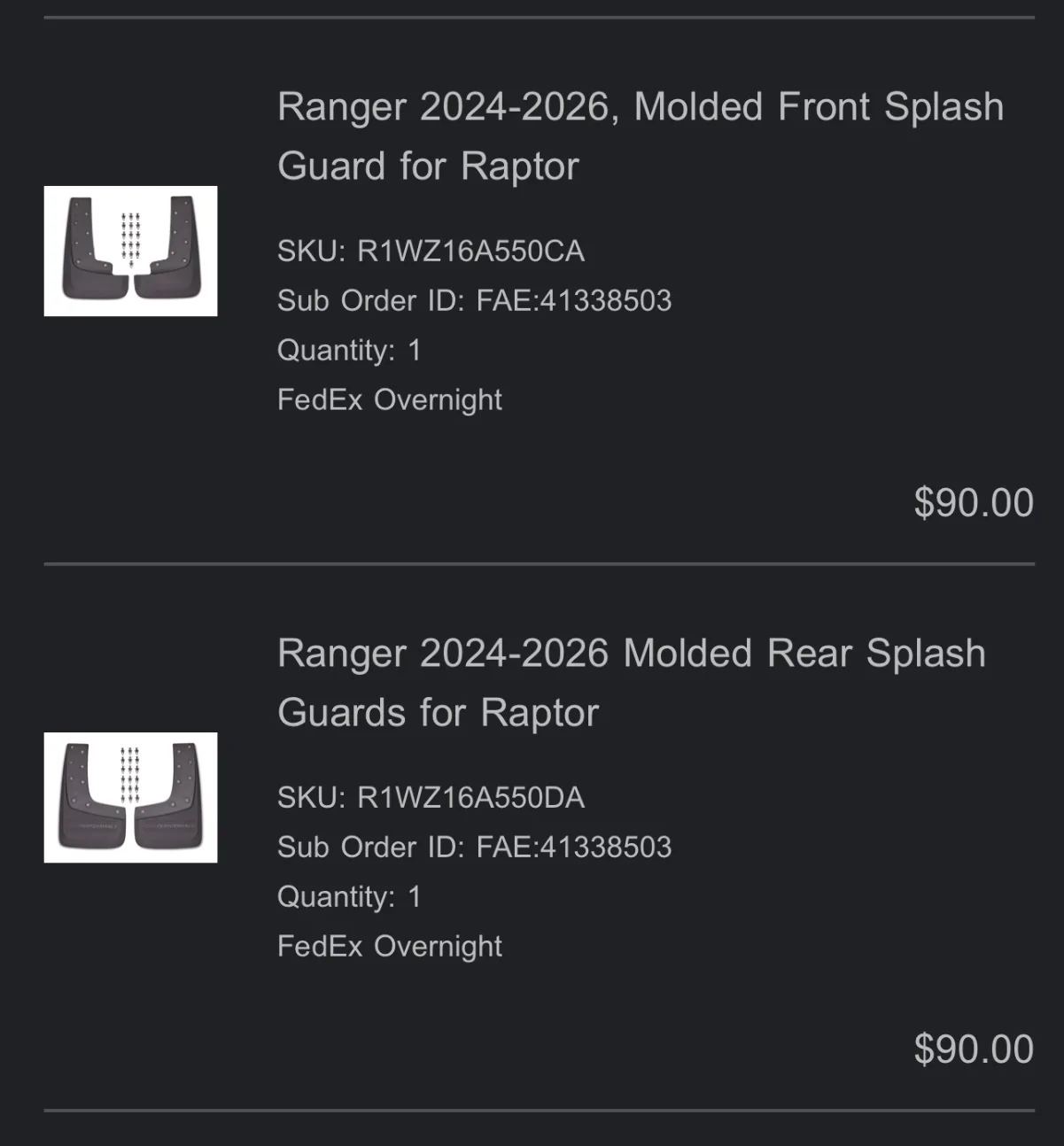 Ford Ranger Mud Flap / Splash Guard Options - Recommendations? IMG_1305