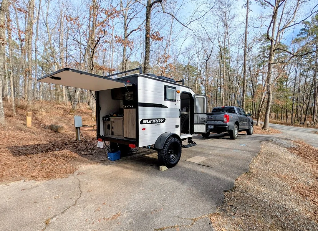 Ford Ranger Bought a teardrop trailer camping2