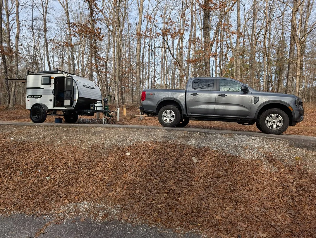 Ford Ranger Bought a teardrop trailer camping