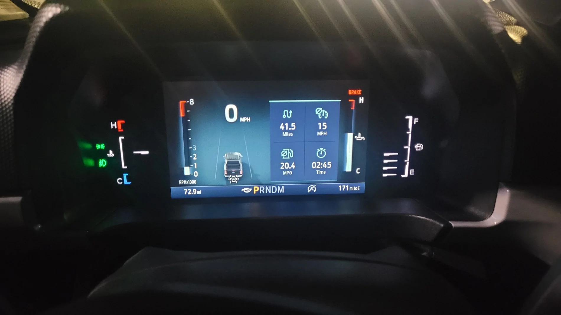 Ford Ranger Outside Air Temperature - Instrument Cluster 20260224_065047