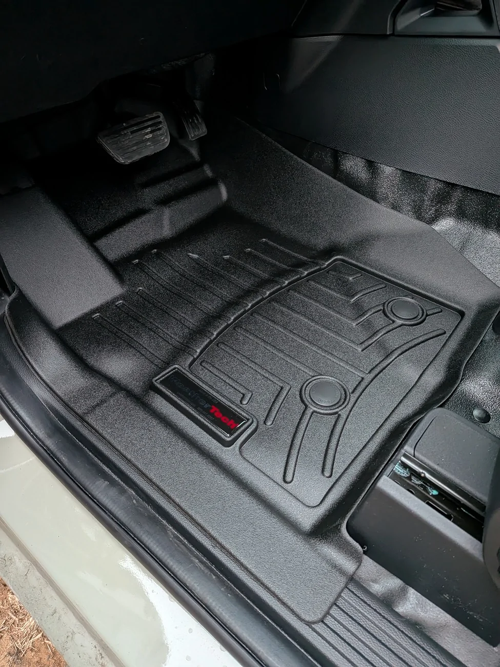 Ford Ranger Weathertech Floor Mats installed in  XL with vinyl floor PXL_20260225_231346535