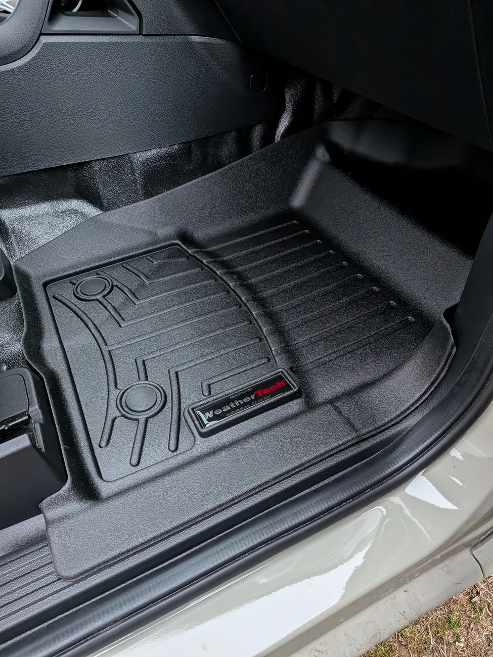 Ford Ranger Weathertech Floor Mats installed in  XL with vinyl floor PXL_20260225_231328418