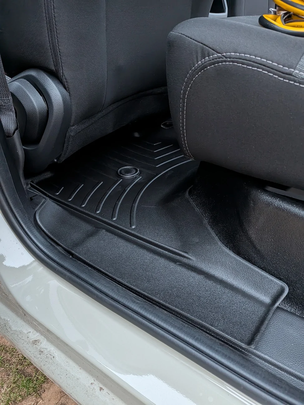 Ford Ranger Weathertech Floor Mats installed in  XL with vinyl floor PXL_20260225_231355418
