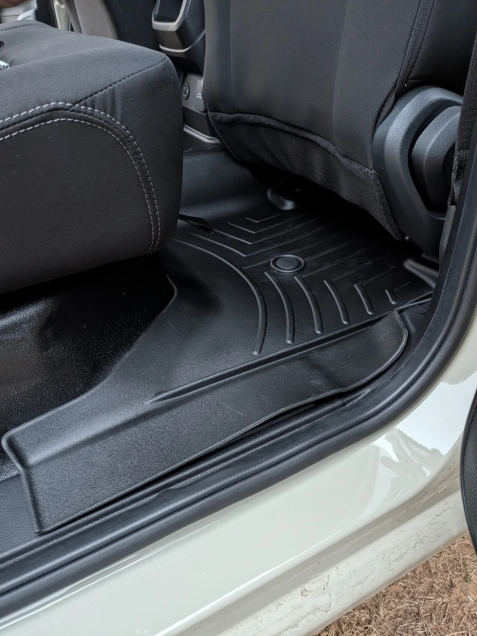 Ford Ranger Weathertech Floor Mats installed in  XL with vinyl floor PXL_20260225_231321861