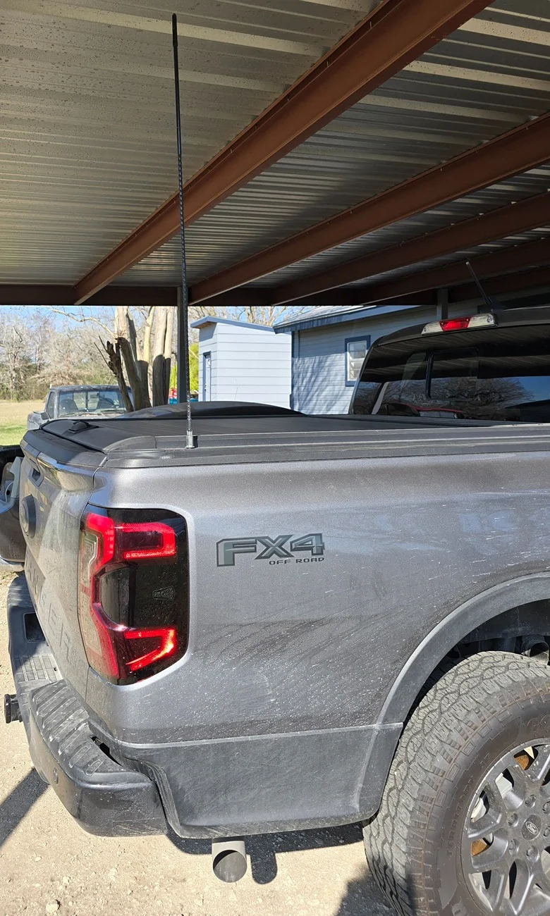 Ford Ranger Amateur radio (Ham) antenna install 20260228_152219
