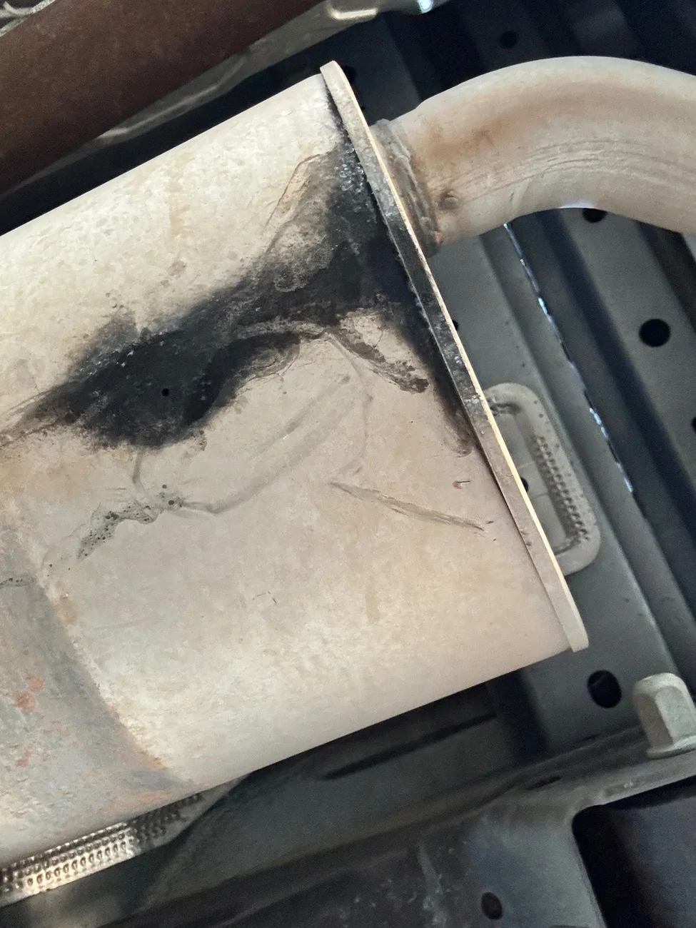 Ford Ranger Black Residue from Muffler IMG_2674
