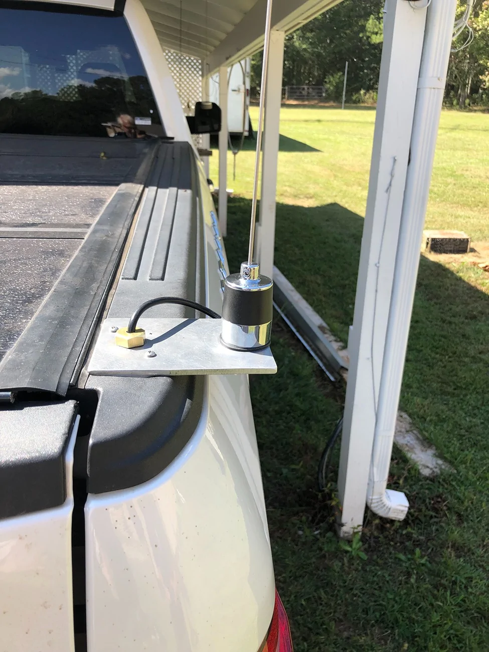 Ford Ranger Amateur radio (Ham) antenna install Homebrew VHF mounts (3)