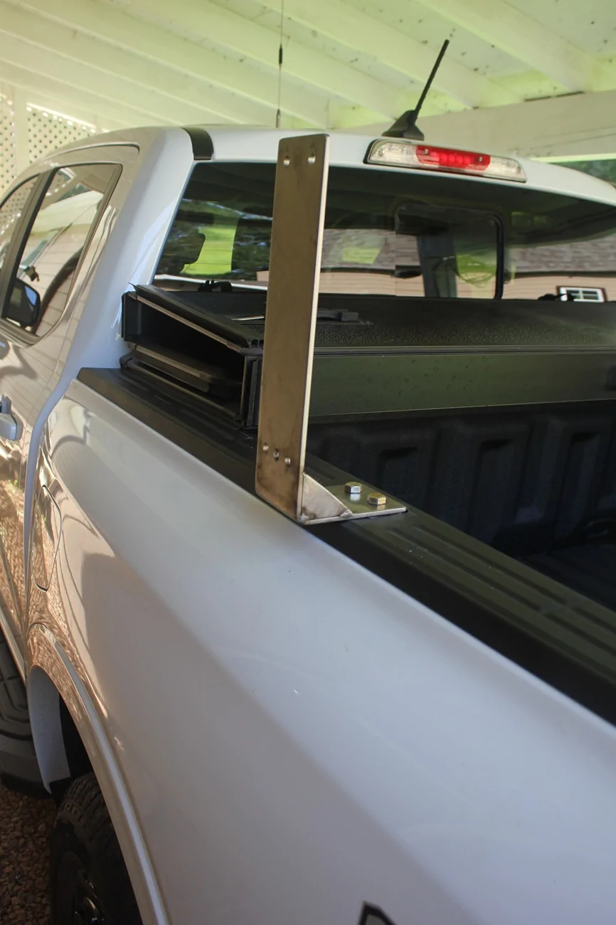 Ford Ranger Amateur radio (Ham) antenna install Antenna Mount Ranger (16)