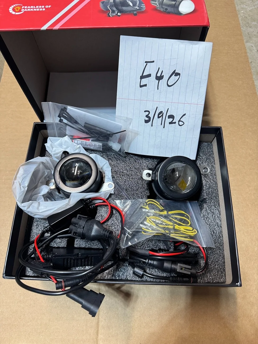 Ford Ranger Signature Lux Yellow LED Fog lights (New in Box) + Raptor Lights LS Fog2