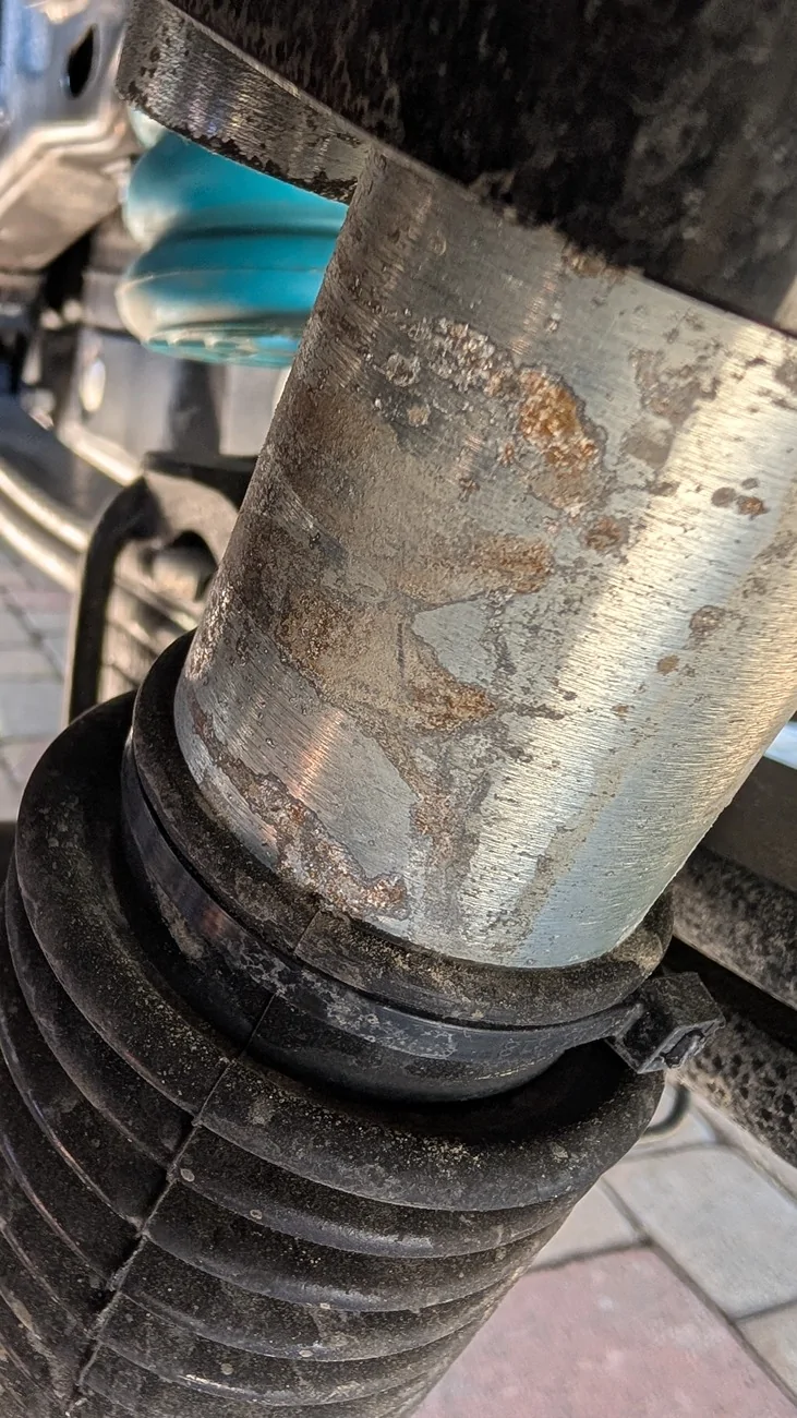 Ford Ranger Eibach Pro Truck 2.0 rear shocks rusting/pitting after a single trip? PXL_20260311_174609408.MP