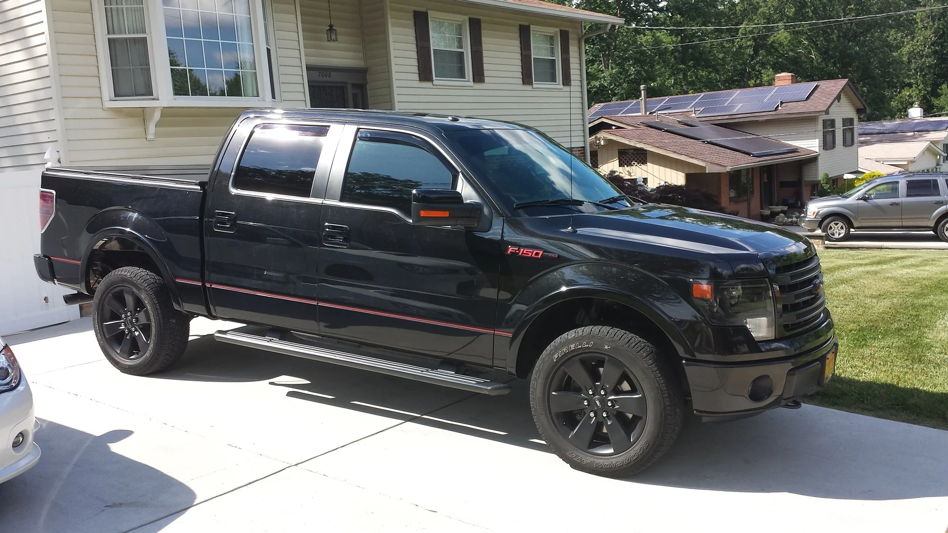 Ford Ranger Installed Tukskinz Raptor emblem and tailgate inserts 20170620_163420
