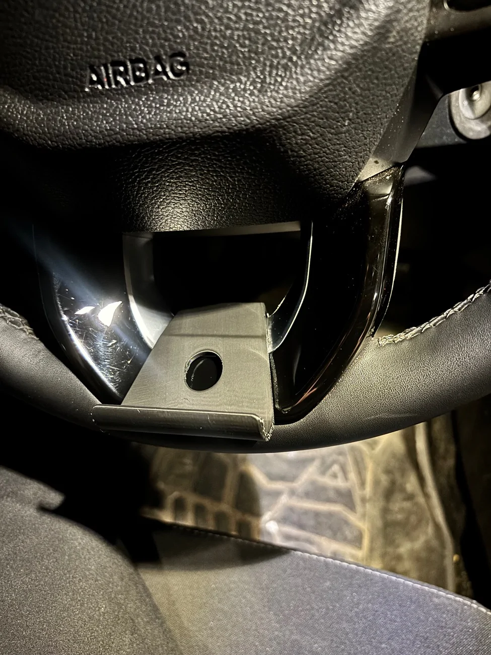 Ford Ranger 3D Printed steering wheel phone holder IMG_3633