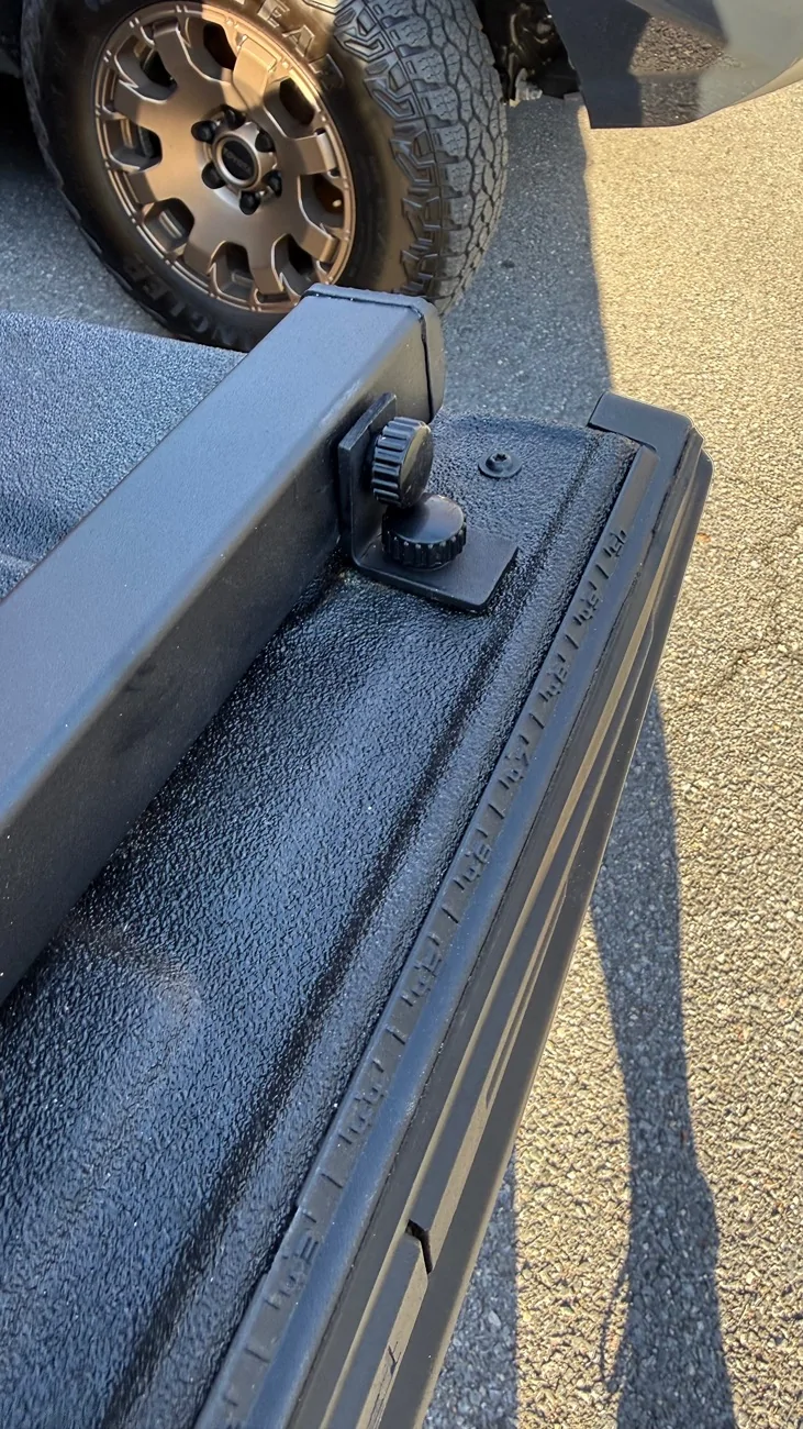 Ford Ranger Tailgate folding step ladder installed 2024 Ranger Raptor IMG_3582