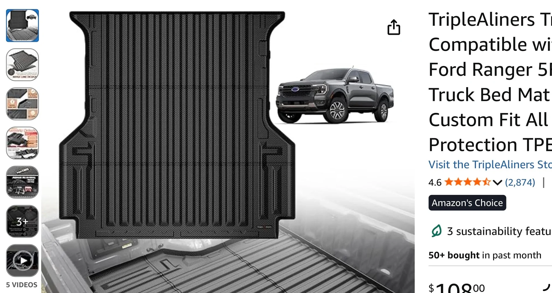 Ford Ranger Michelin Bed Mat now available for Ford Ranger IMG_3650