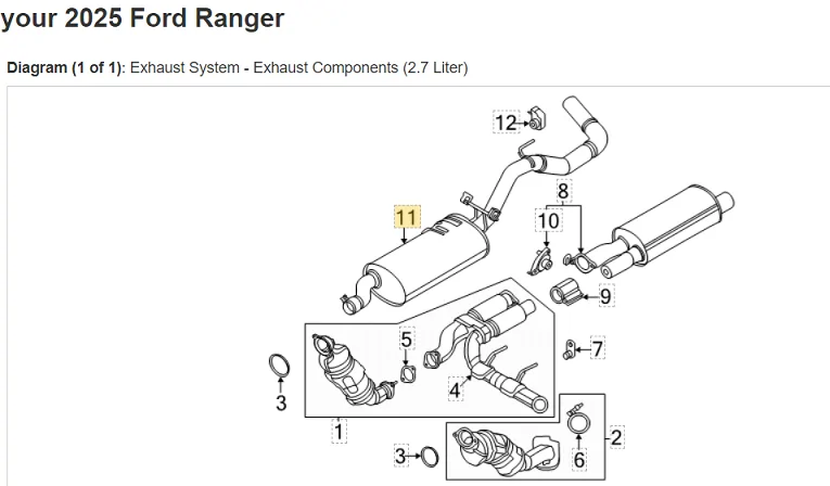 Ford Ranger I want a QUIET exhaust 1773954451736-c3