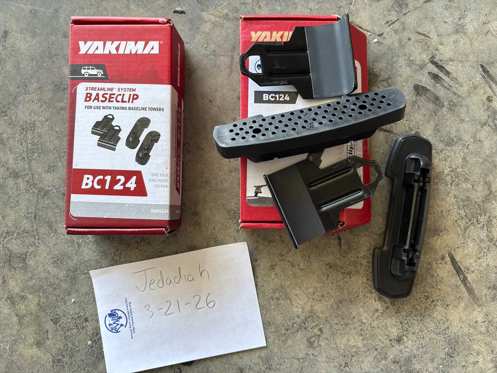 Ford Ranger $90 Shipped Yakima Base Clip 124x2 for Yakima Baseline Roof Rack IMG_7027