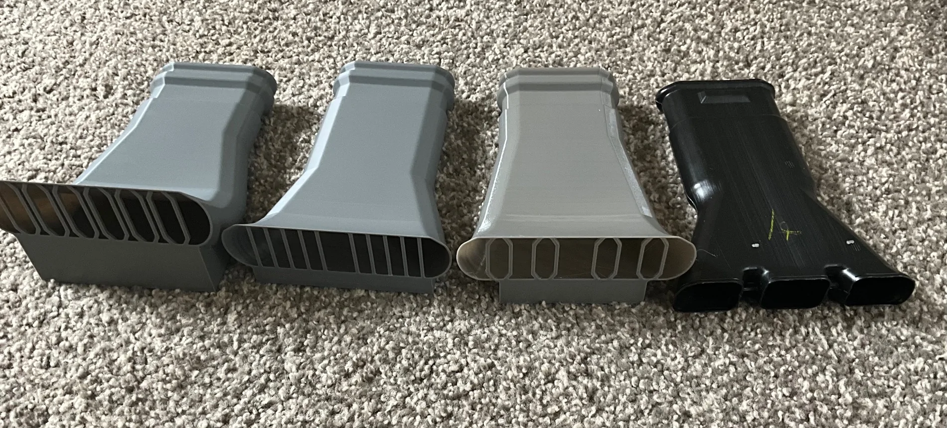 Ford Ranger Rear seat vent redesign 3D print. IMG_3688