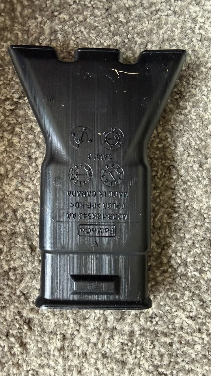 Ford Ranger Rear seat vent redesign 3D print. IMG_2142