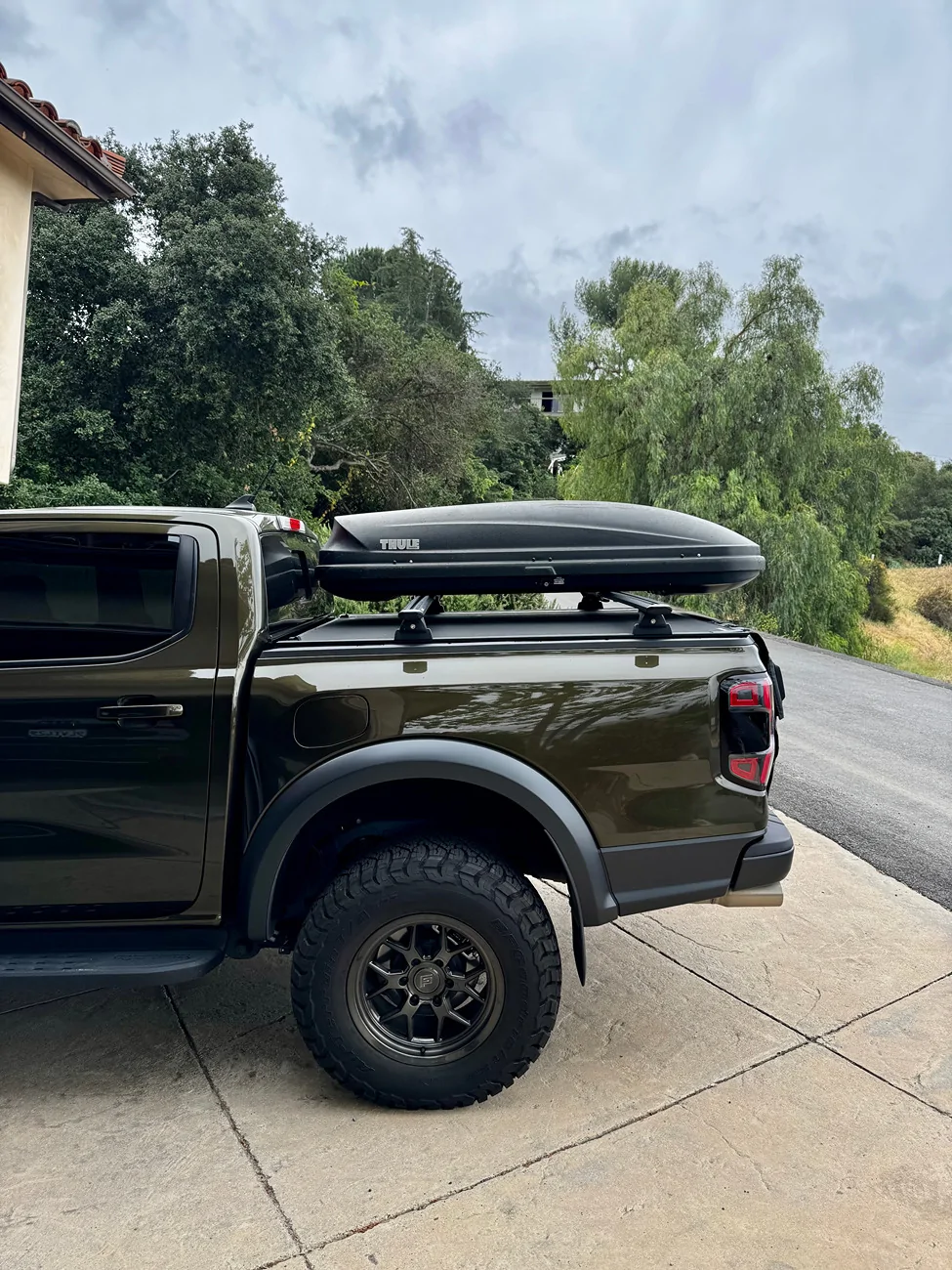 Ford Ranger Rhino Rack cross bars installed IMG_4114