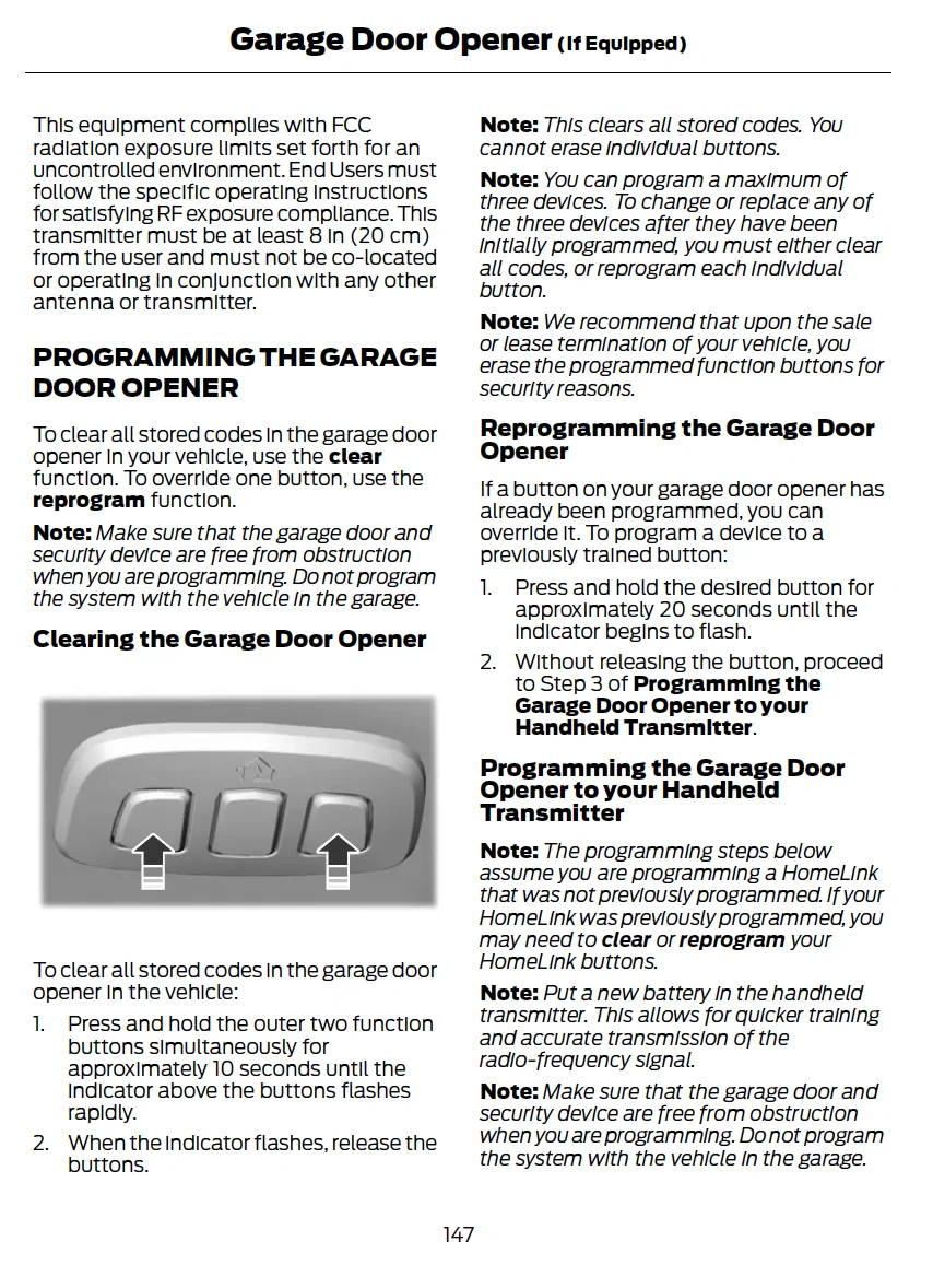 Ford Ranger Programming HomeLink without a garage remote 1775010974606-wh