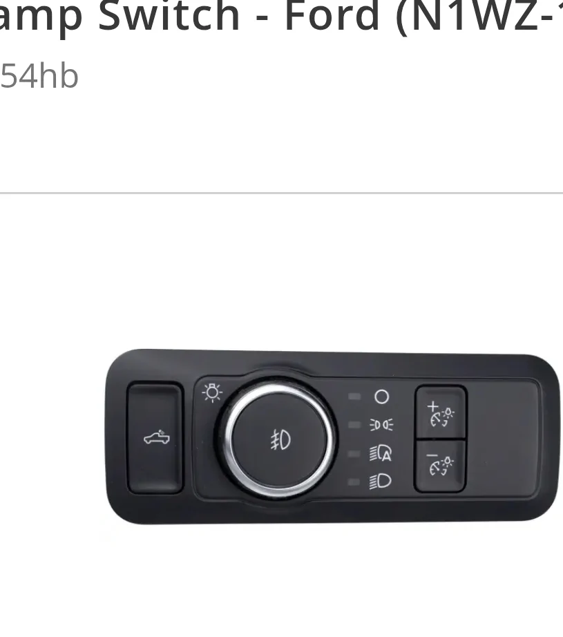 Ford Ranger Cargo light switch placement/replacement 17460