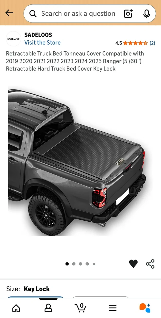 Ford Ranger Tonneau cover + chase rack, anyone have experience with this? 1000014143