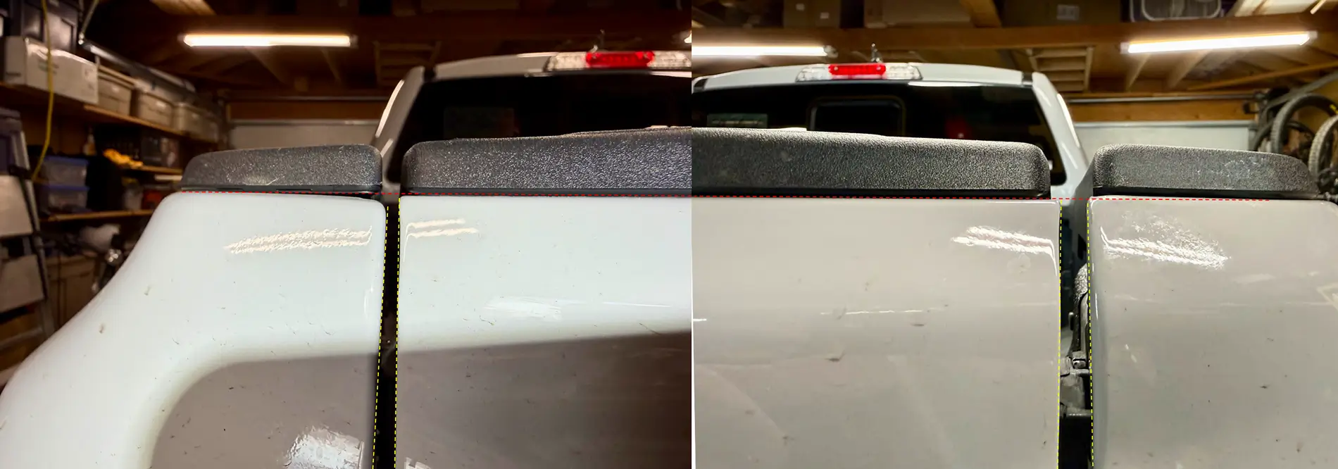 Ford Ranger Paint chipping above the tail light rraptor_bed_tailgate_alignment