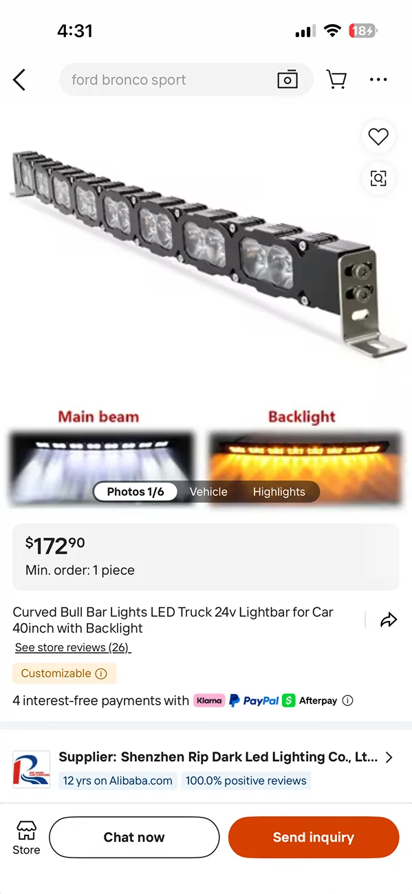 Ford Ranger M&R 40" Light Bar Pro (Ranger Raptor) installed IMG_9676