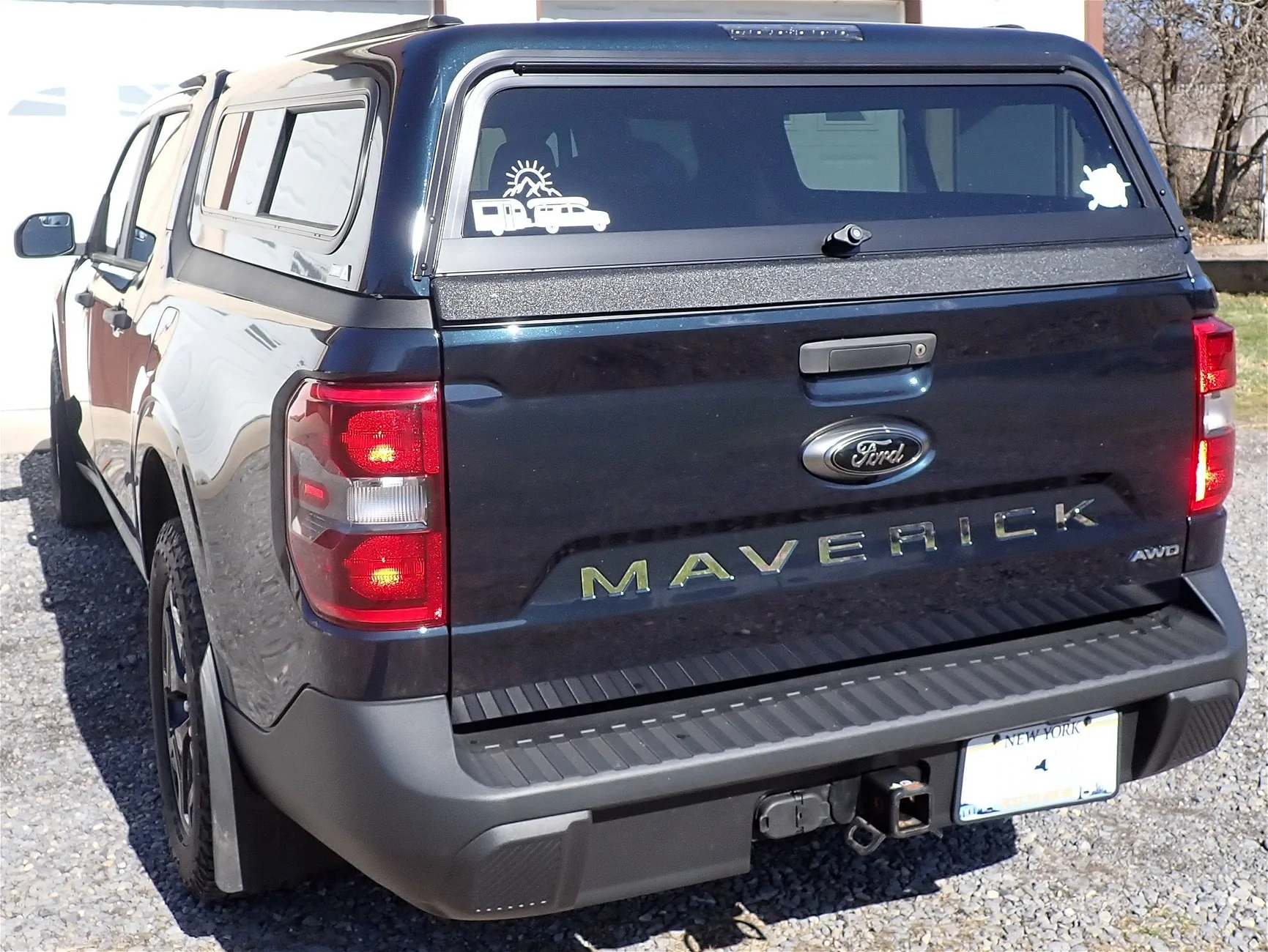 Ford Ranger 25 Blackout with a bit of flair - Raised Tail Gate Letters back window ca