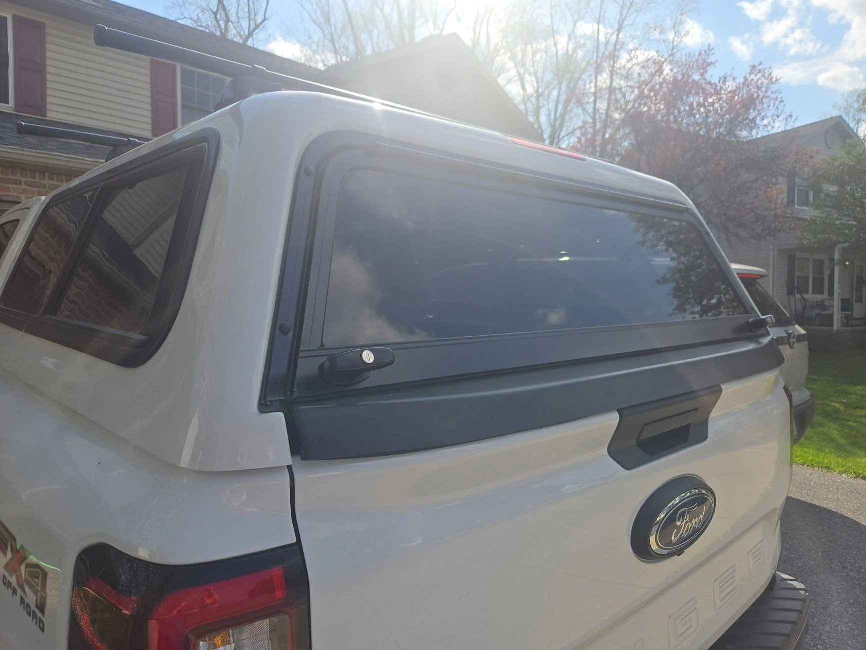Ford Ranger Leer truck cap installed look 20260414_160556
