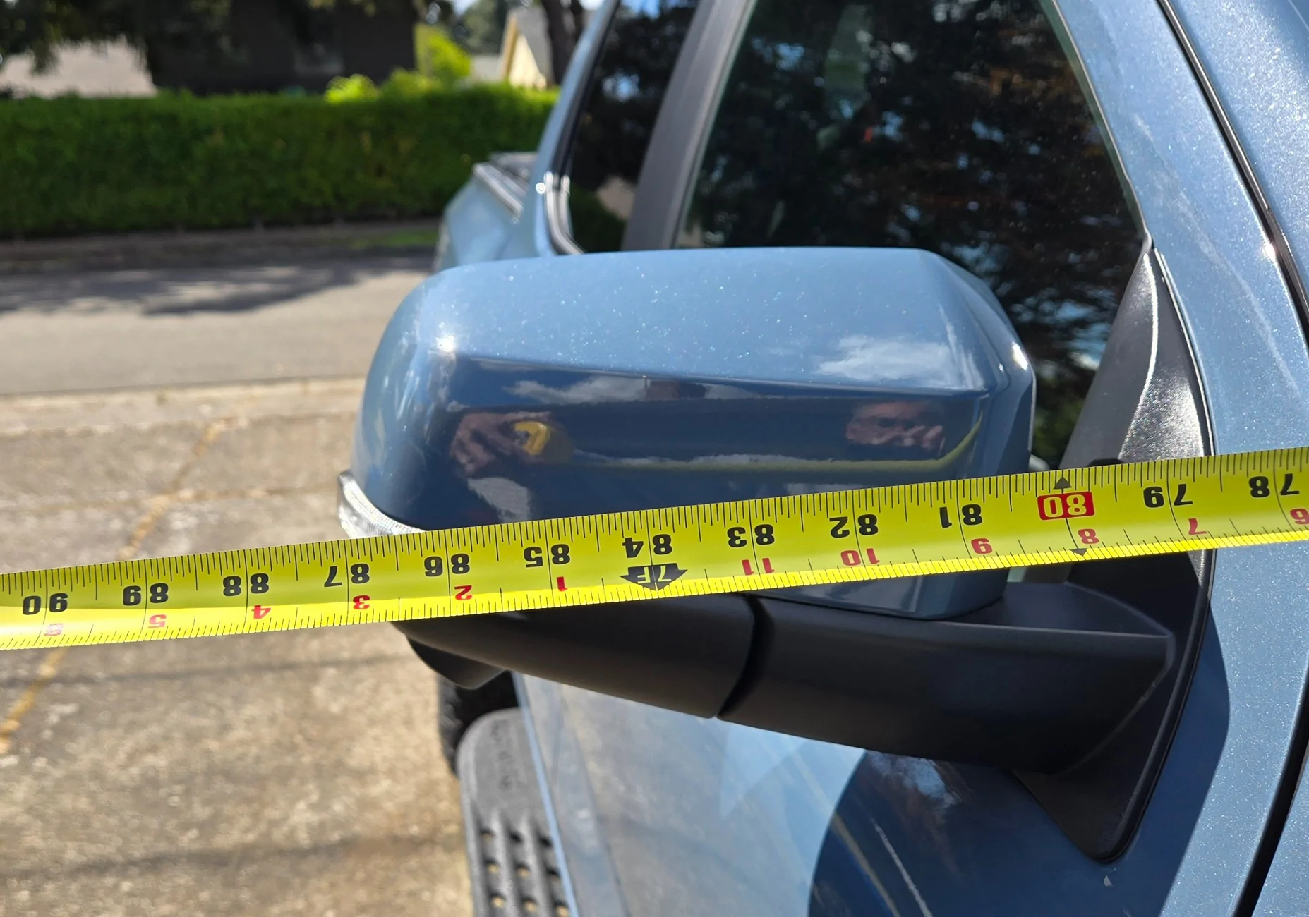 Ford Ranger Height at the top of the mirrors? 20260416_150959