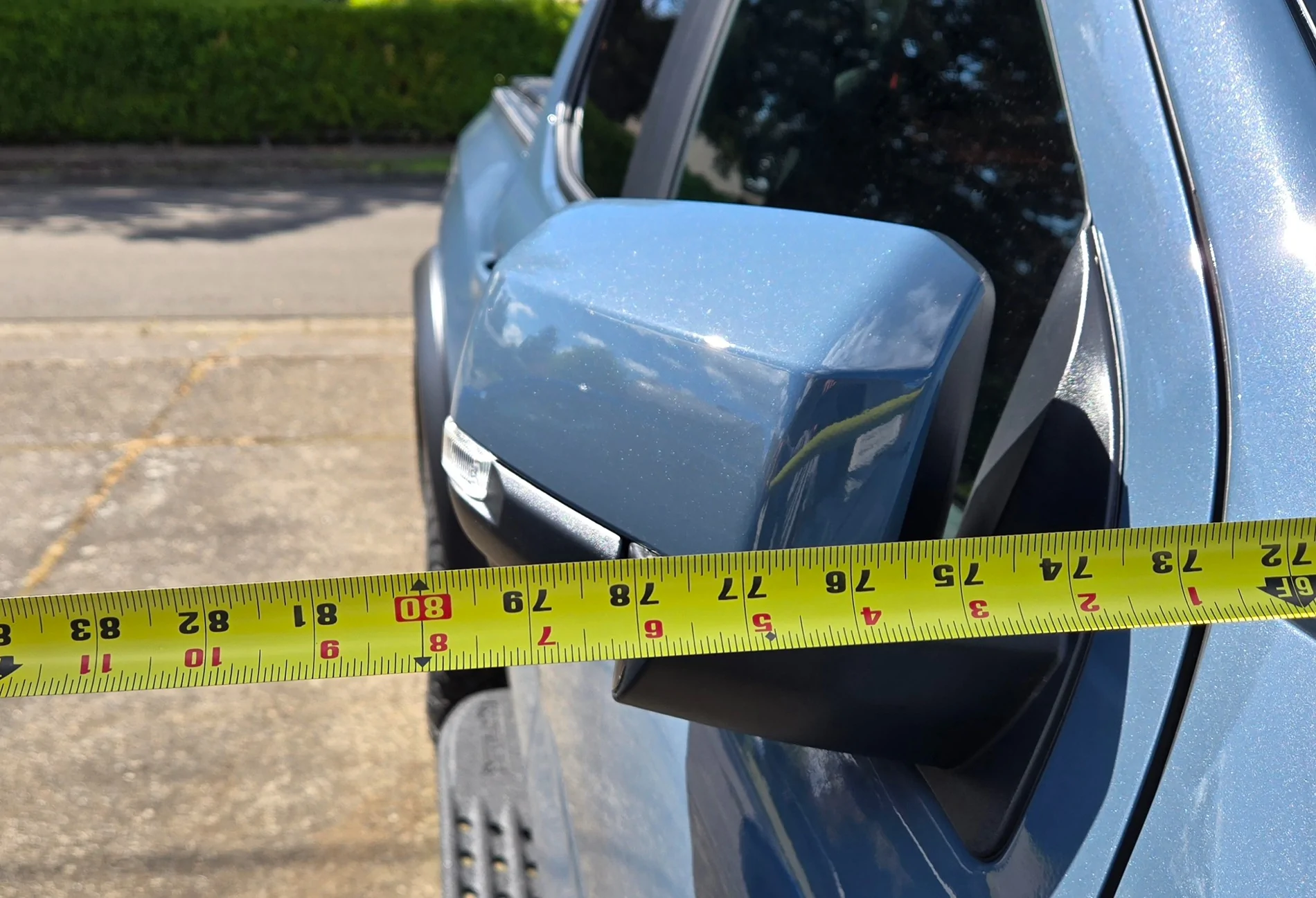 Ford Ranger Height at the top of the mirrors? 20260416_151148