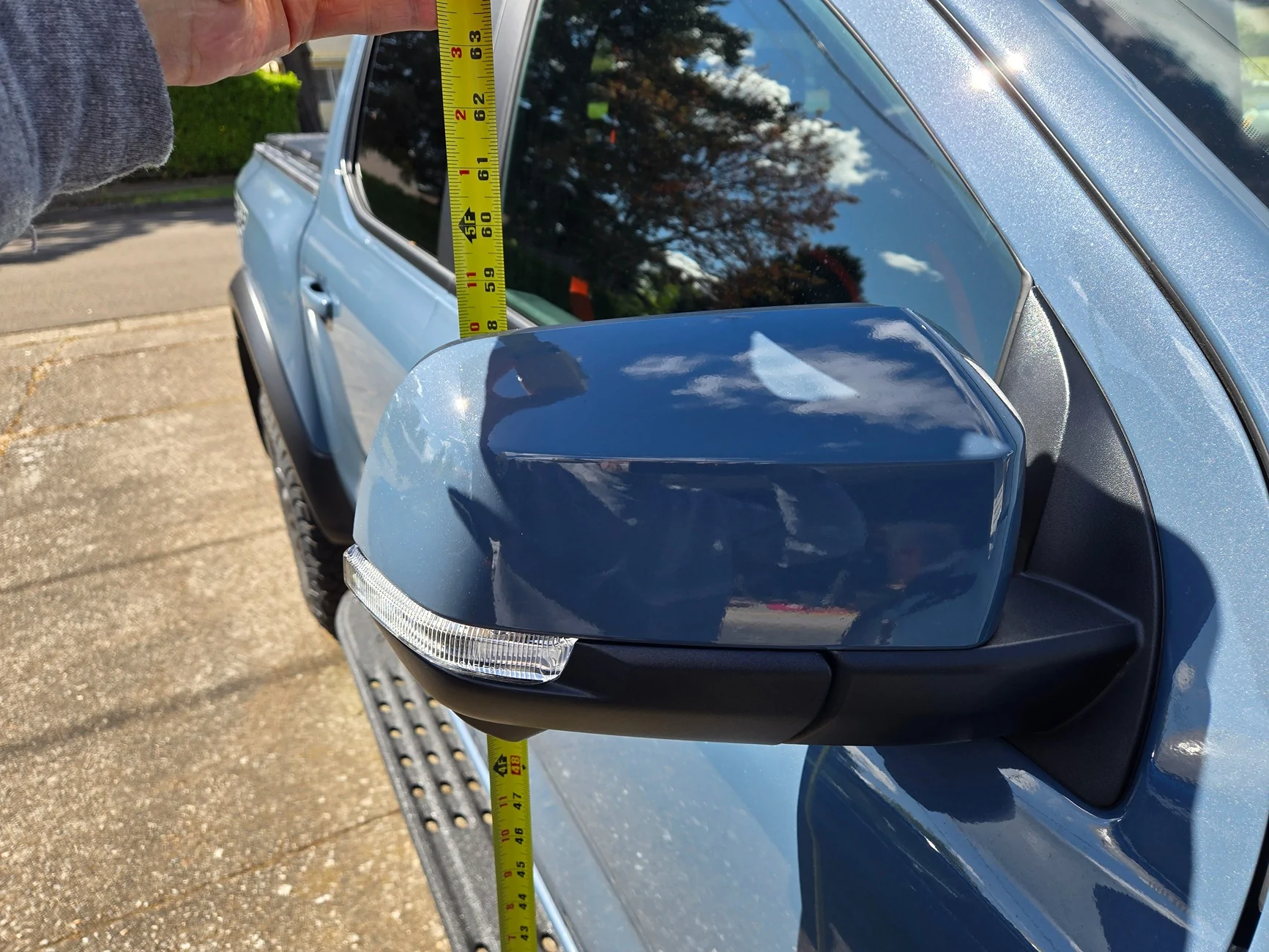 Ford Ranger Height at the top of the mirrors? 20260416_150737