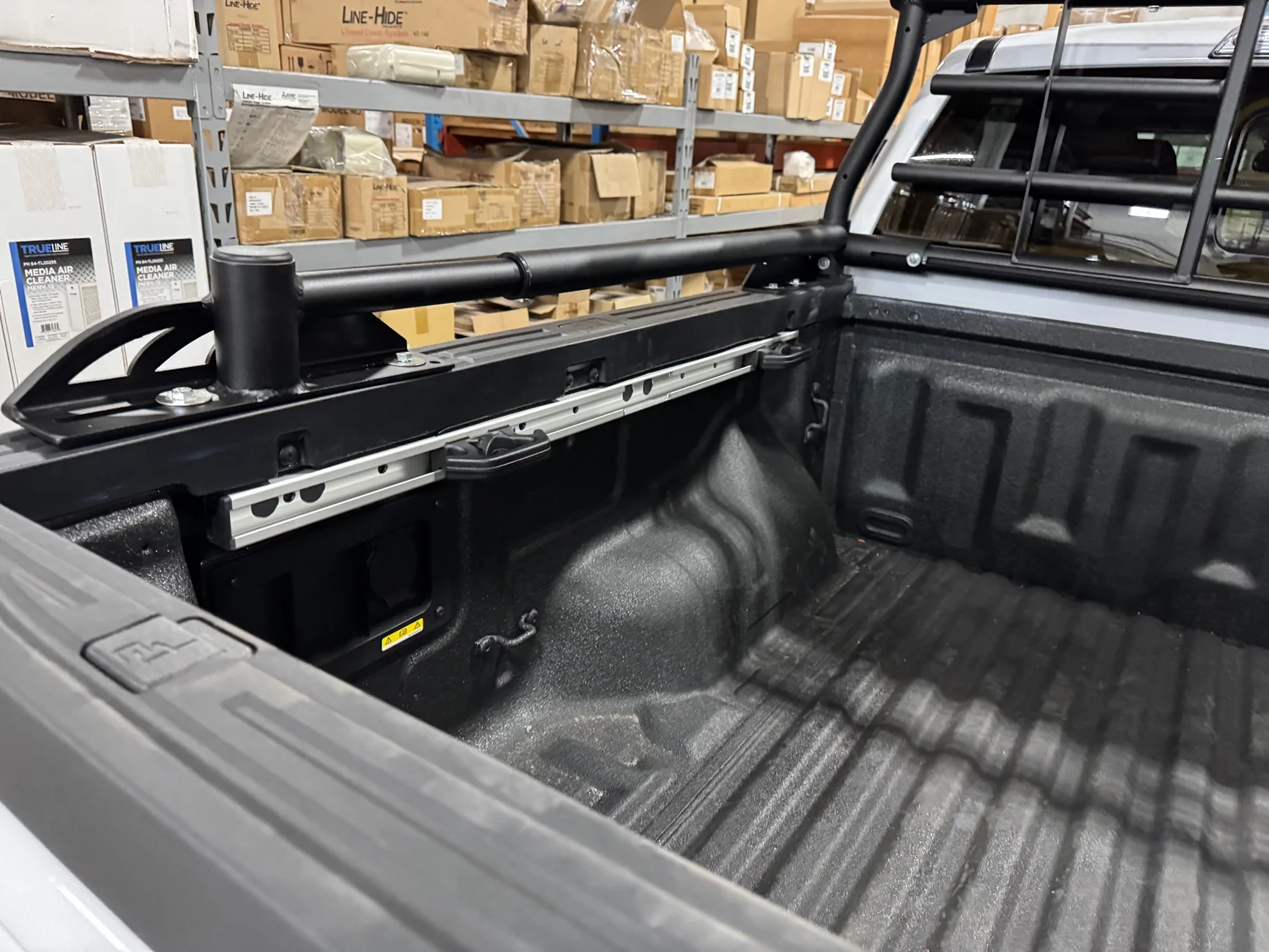 Ford Ranger Cargo Management System with drop in bed liner IMG_4875