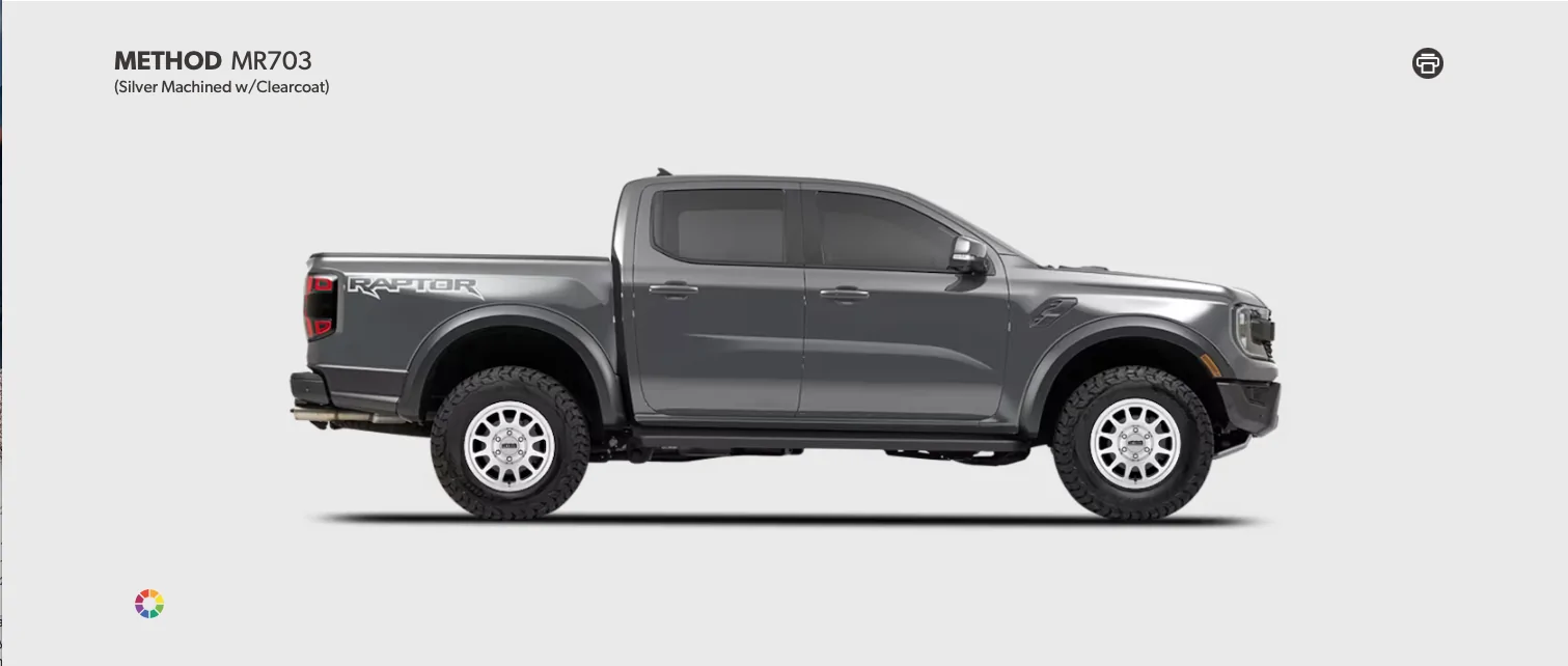 Ford Ranger Anyone with a Carbonized Gray Ranger with Machined Wheels? MR703 Machined