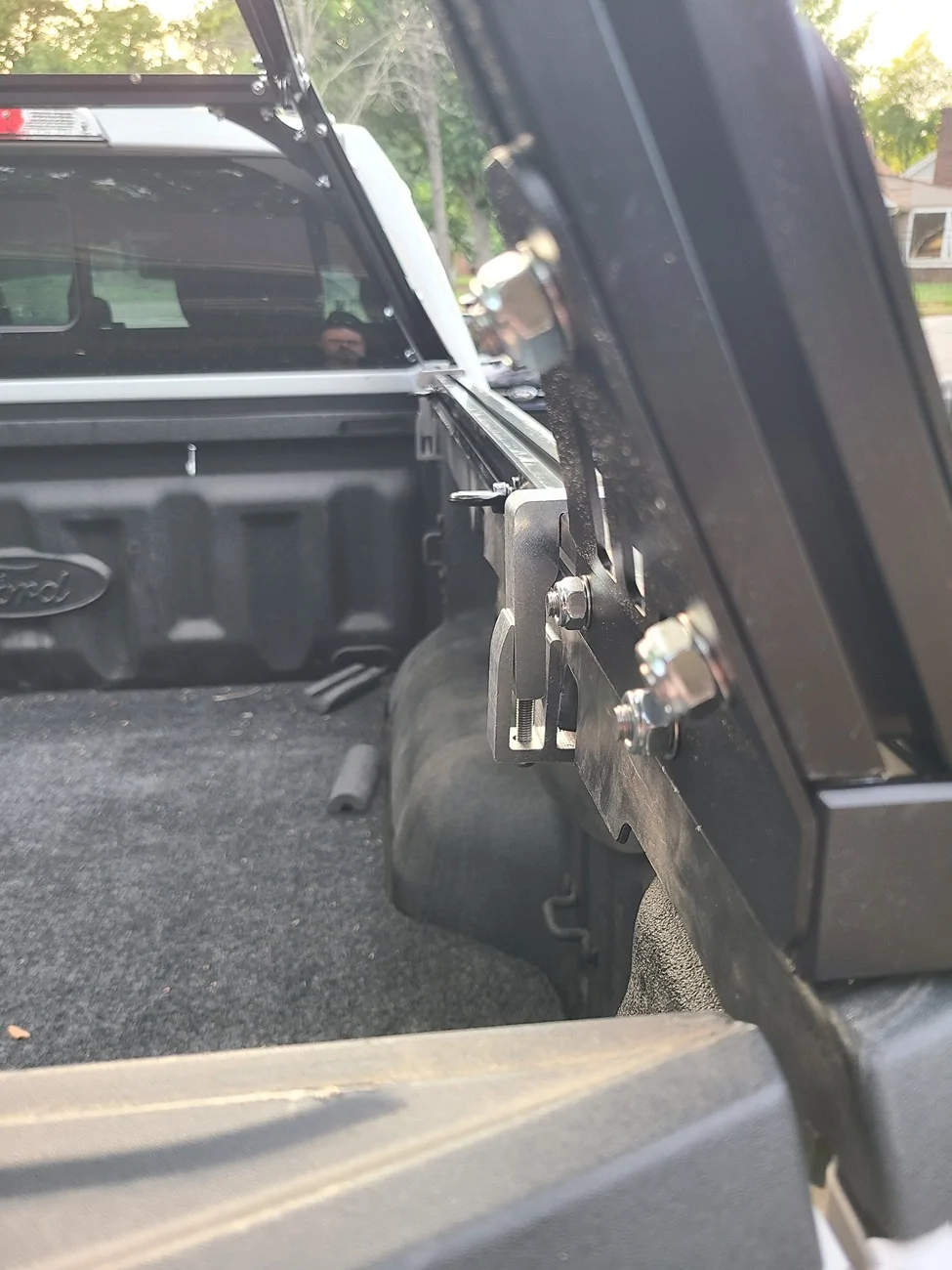 Ford Ranger Does this look safe? Bed rack mounting. 20260419_185104