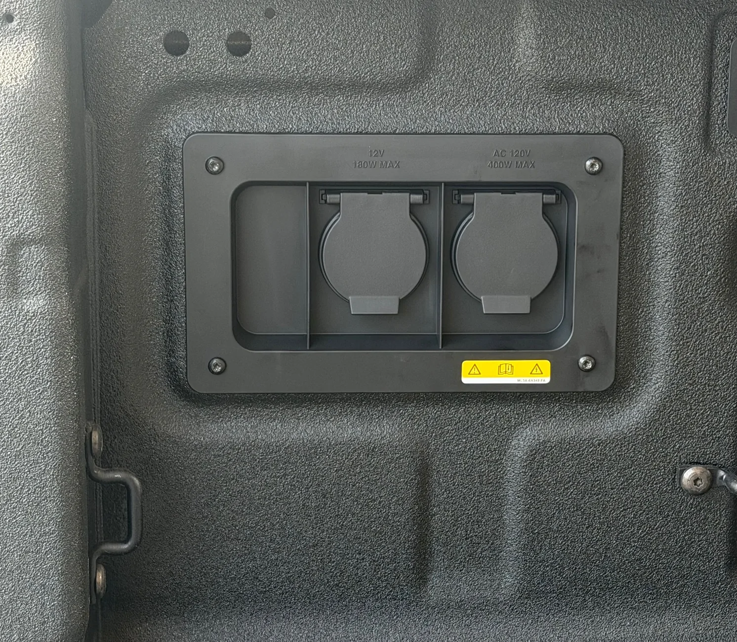 Ford Ranger 2025 Ranger - Bed 12 Volt Outlet - Final Update IMG_7893